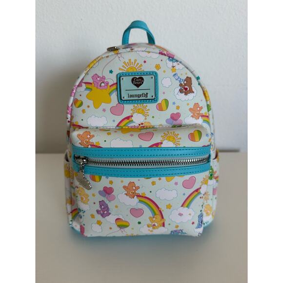 Loungefly Exclusive Care Bears Rainbow mini Backpack- NEW with tags - Picture 1 of 5